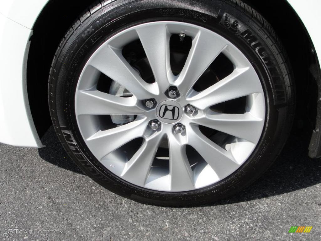 2010 Accord EX-L V6 Coupe - Taffeta White / Ivory photo #8
