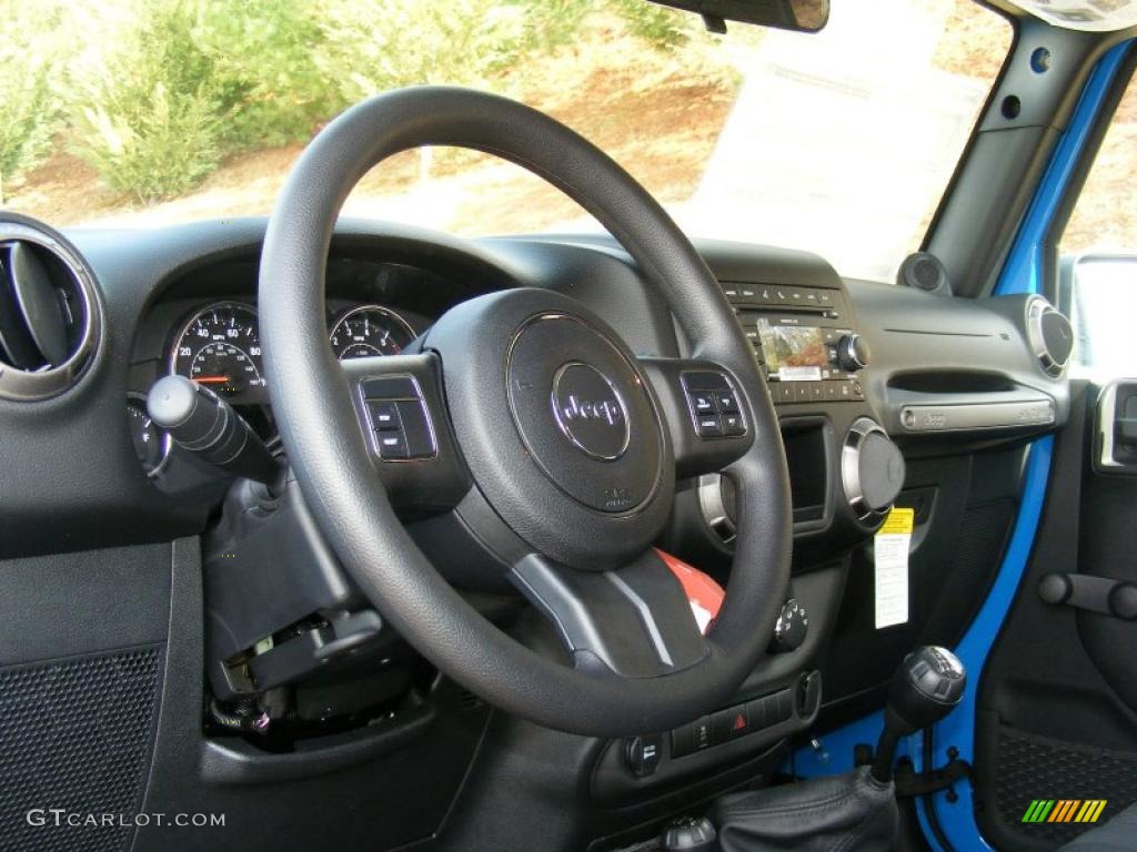 2011 Jeep Wrangler Sport 4x4 Black Dashboard Photo #46927598