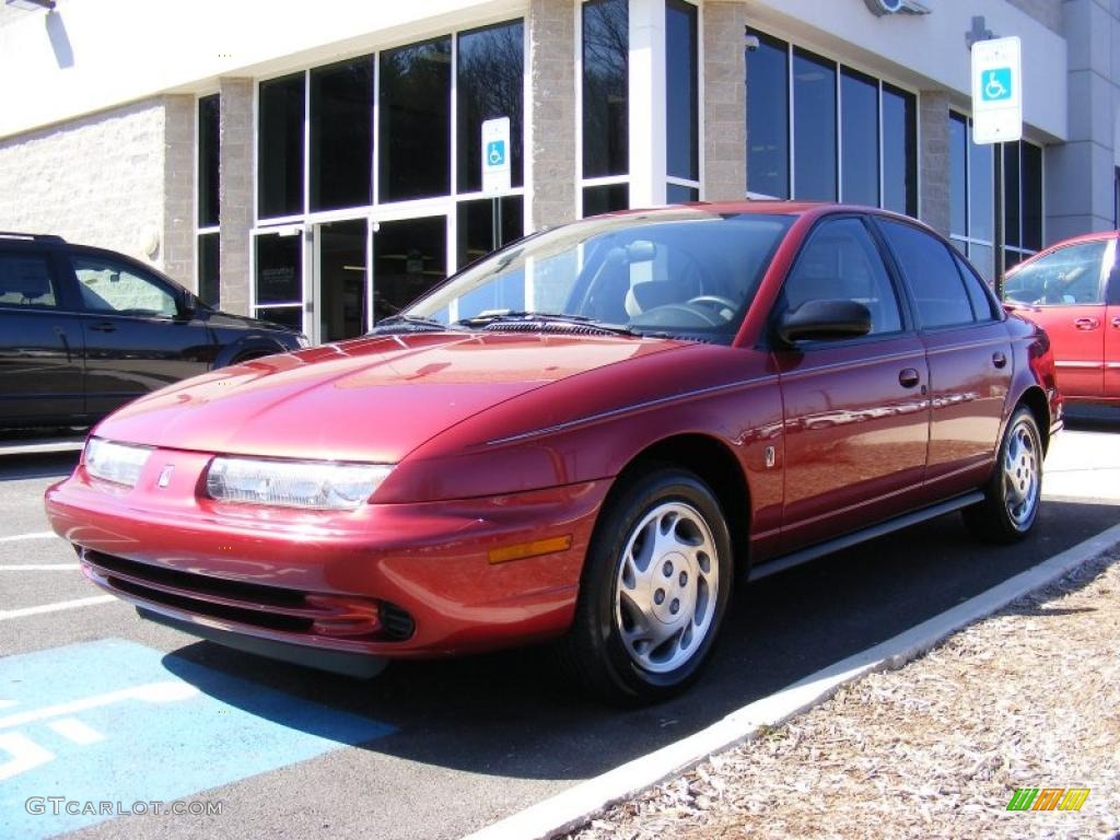 1997 S Series SL2 Sedan - Medium Red / Gray photo #1