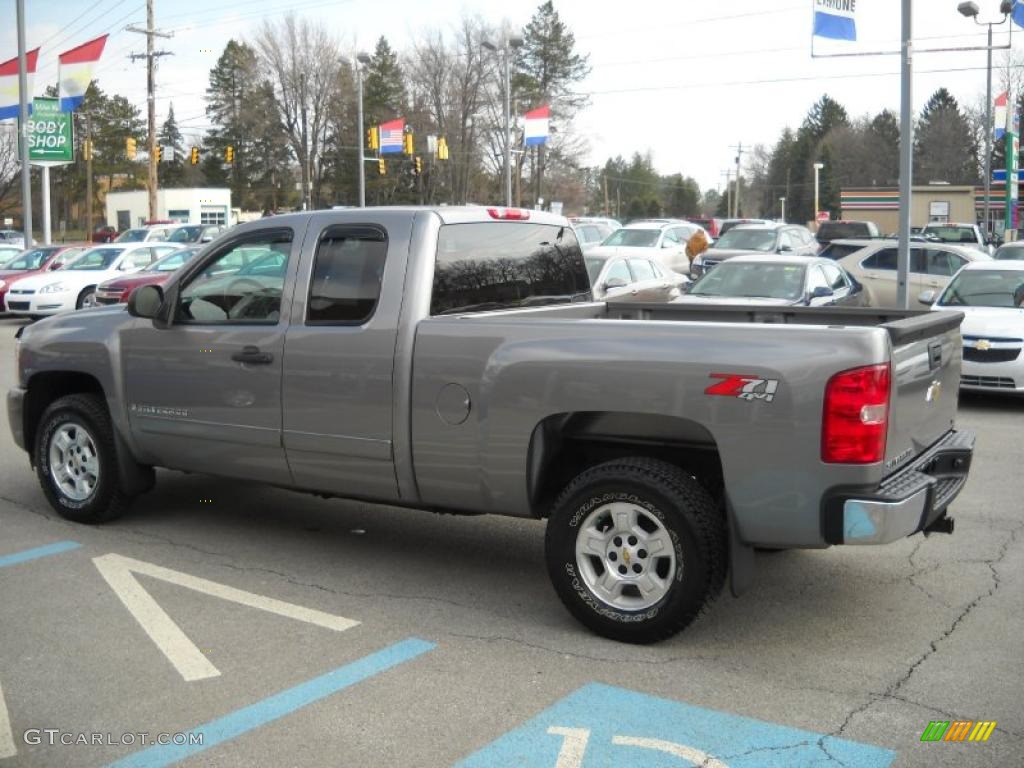 2008 Silverado 1500 LT Extended Cab 4x4 - Graystone Metallic / Ebony photo #5