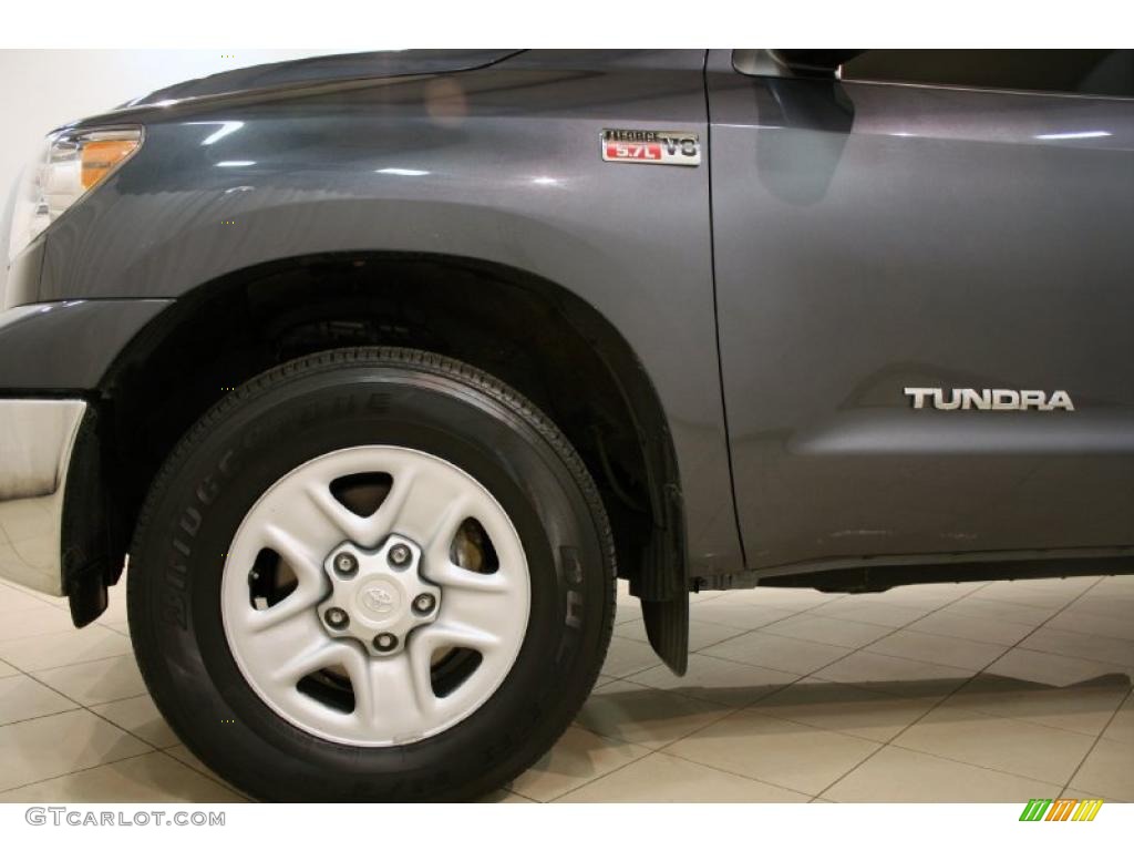 2010 Tundra Double Cab 4x4 - Slate Gray Metallic / Graphite Gray photo #20