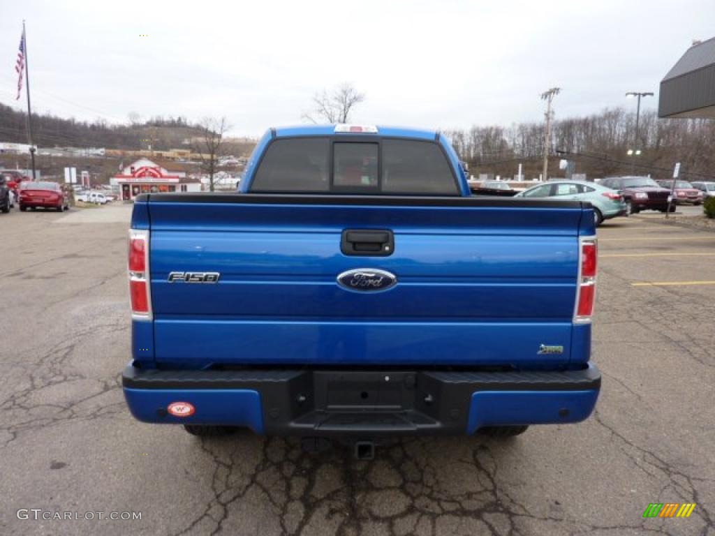 2010 F150 FX4 SuperCab 4x4 - Blue Flame Metallic / Black photo #3