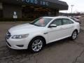 2010 White Suede Metallic Ford Taurus SEL AWD  photo #8