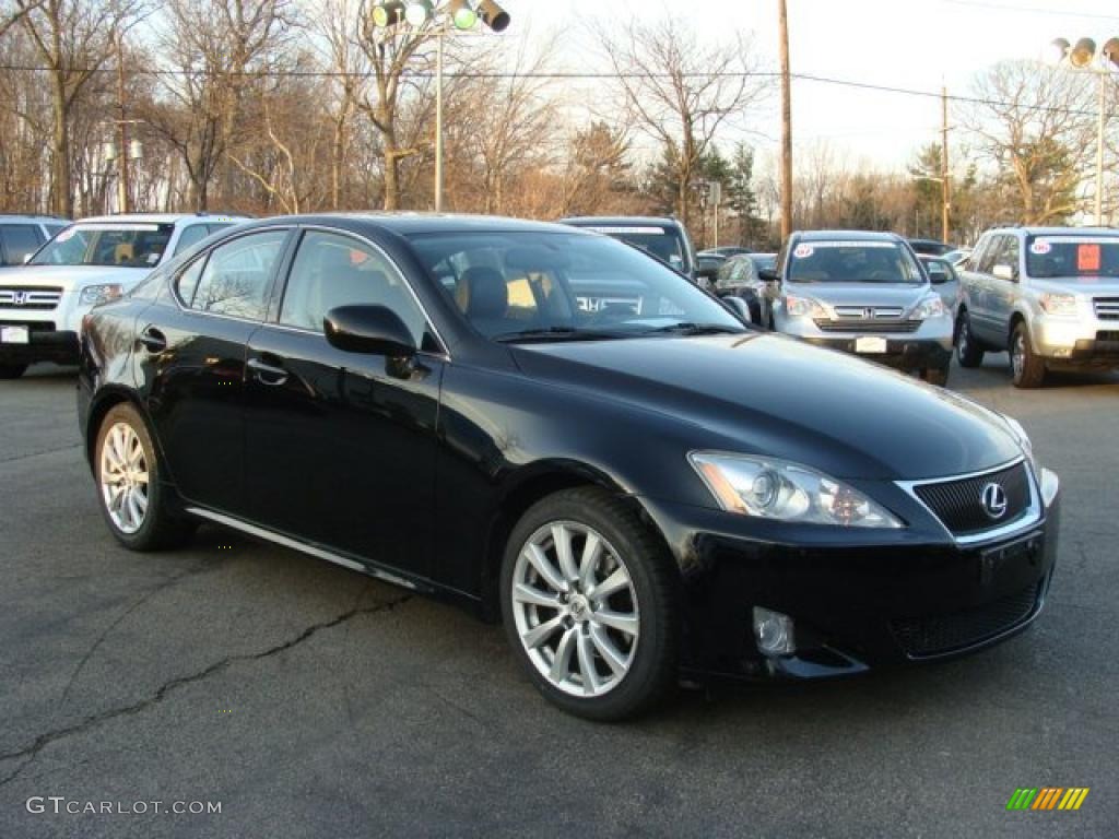 Obsidian Black 2008 Lexus IS 250 Exterior Photo #46932371