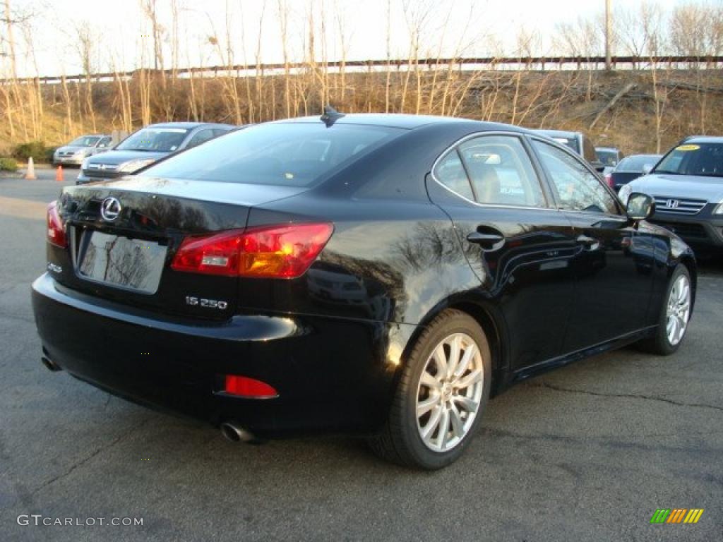 Obsidian Black 2008 Lexus IS 250 Exterior Photo #46932386