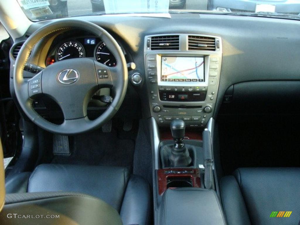 2008 Lexus IS 250 Black Dashboard Photo #46932461