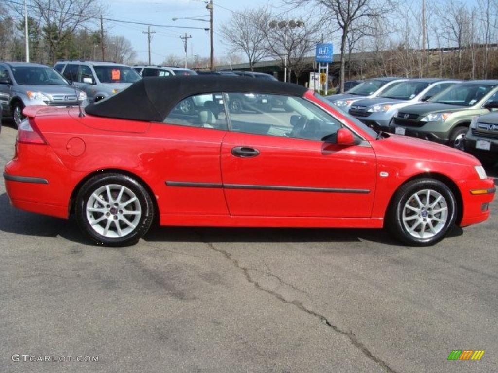 Laser Red 2004 Saab 9-3 Arc Convertible Exterior Photo #46932647
