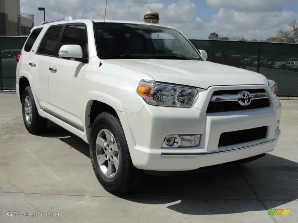 2011 4Runner SR5 - Blizzard White Pearl / Sand Beige Leather photo #1