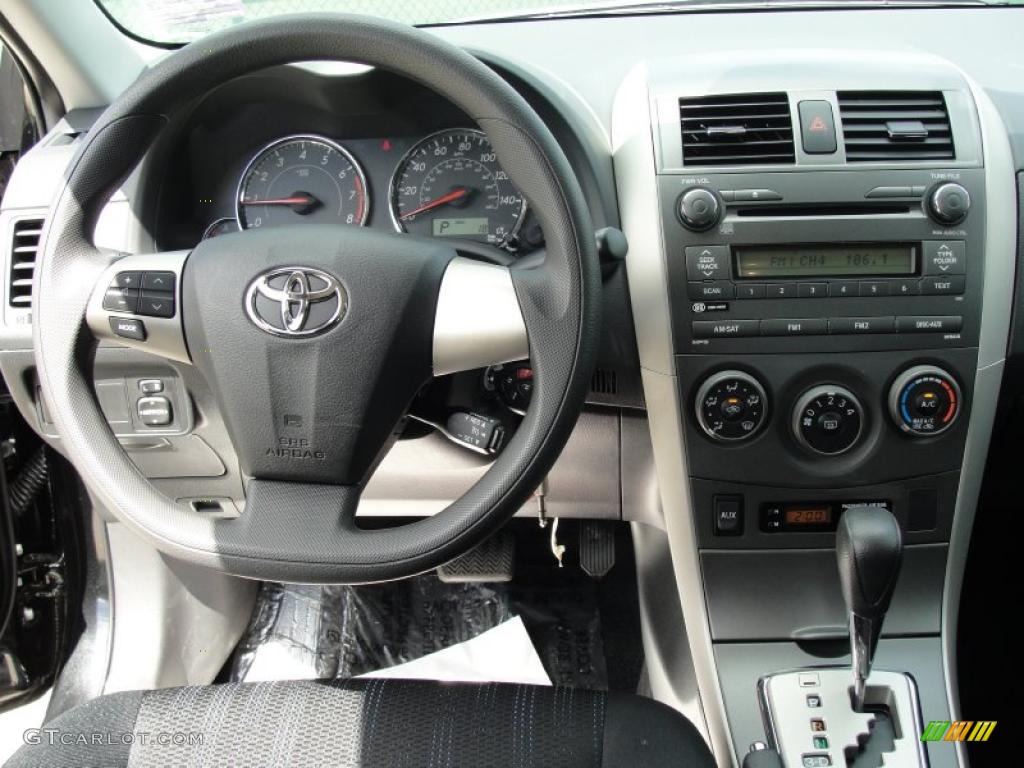 2011 Corolla S - Black Sand Pearl / Dark Charcoal photo #27