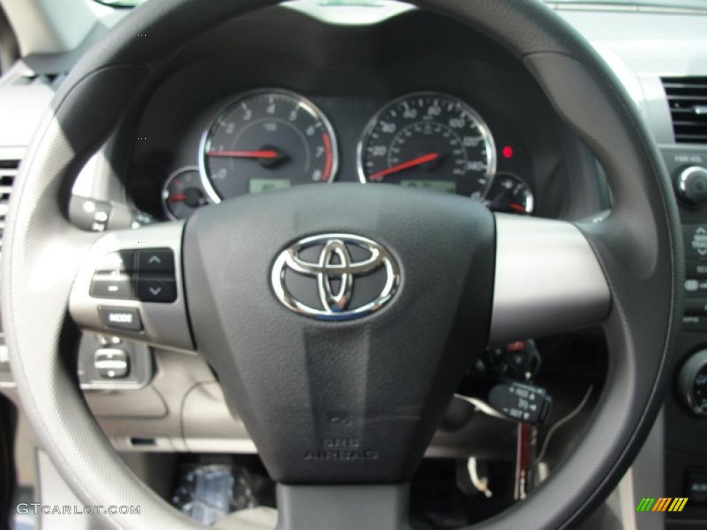 2011 Corolla S - Black Sand Pearl / Dark Charcoal photo #34