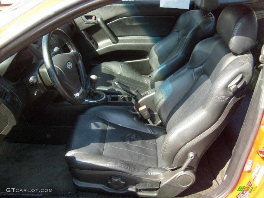 Black Interior 2003 Hyundai Tiburon GT V6 Photo #46934609
