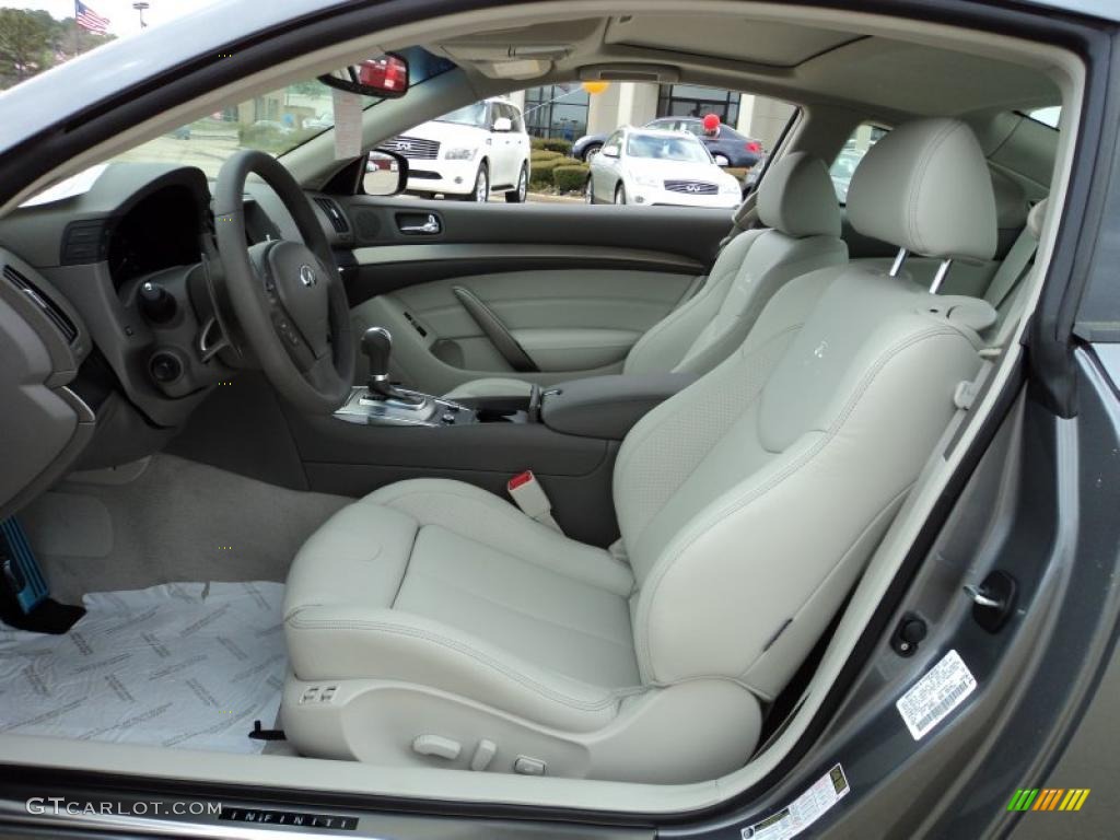 Stone Interior 2011 Infiniti G 37 S Sport Coupe Photo #46935489