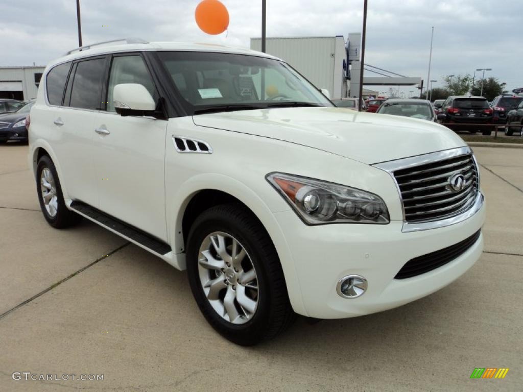Moonlight White 2011 Infiniti QX 56 Exterior Photo #46935519