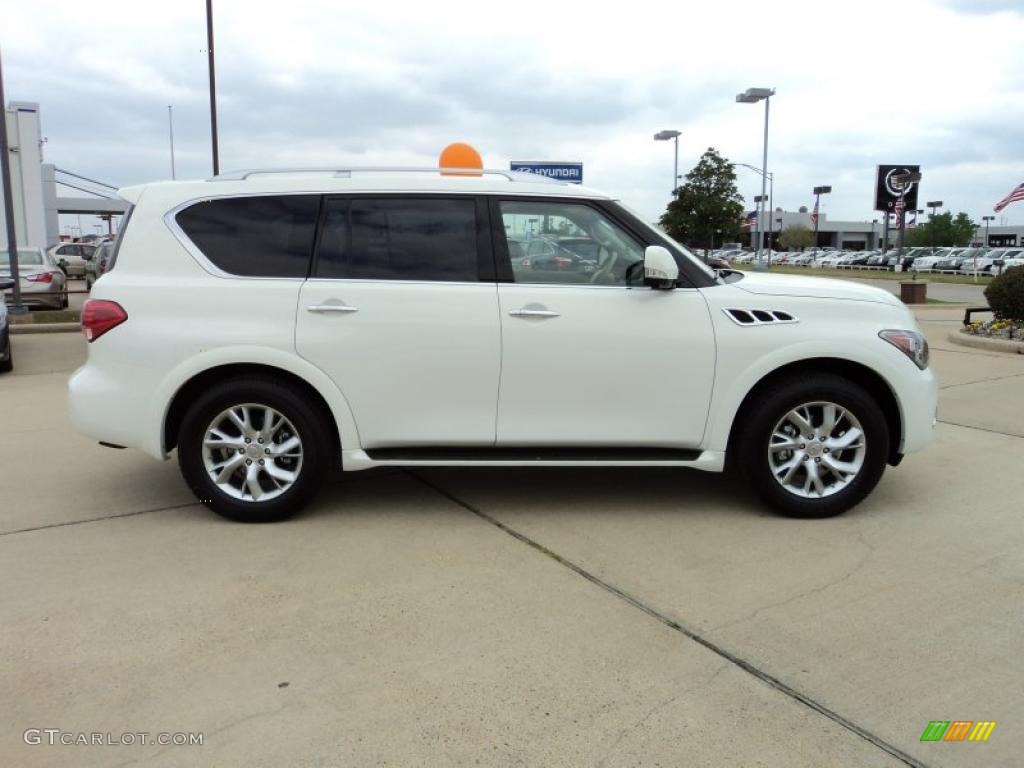 Moonlight White 2011 Infiniti QX 56 Exterior Photo #46935525