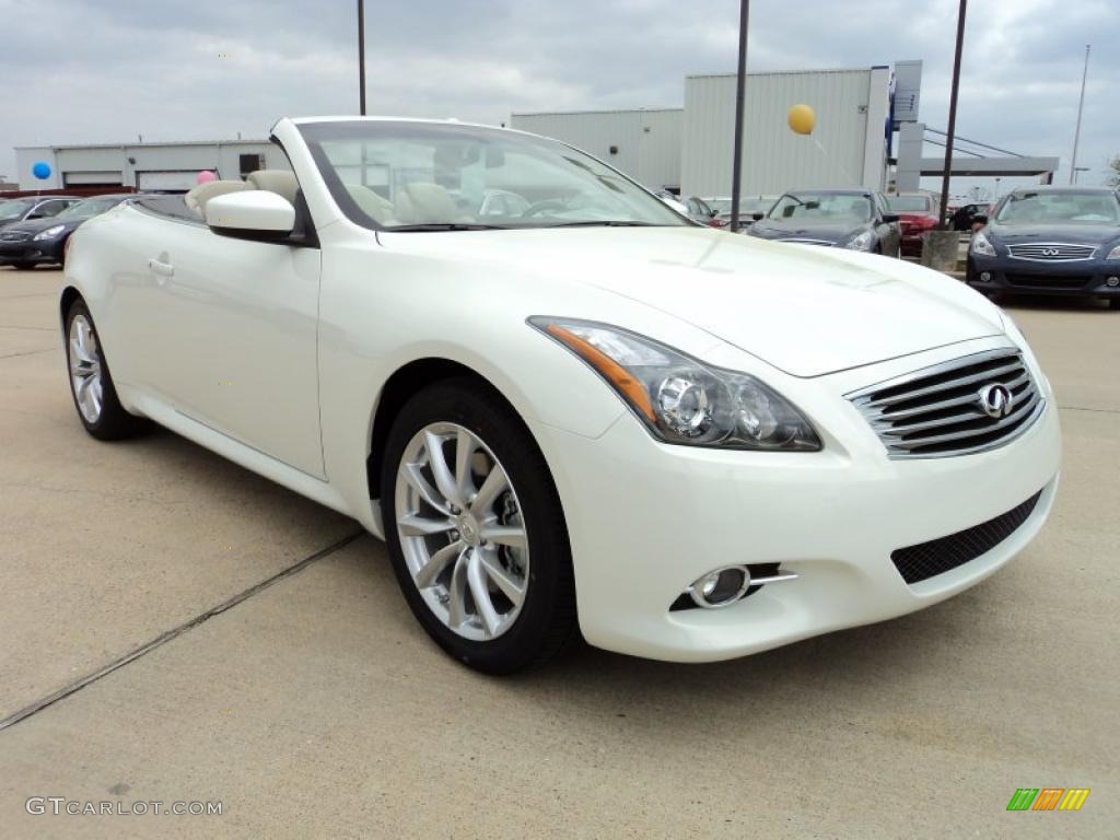 Moonlight White 2011 Infiniti G 37 Convertible Exterior Photo #46935603