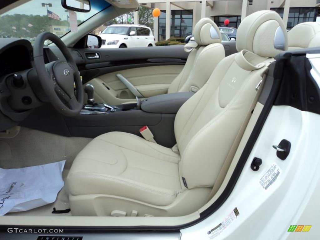 Wheat Interior 2011 Infiniti G 37 Convertible Photo #46935618