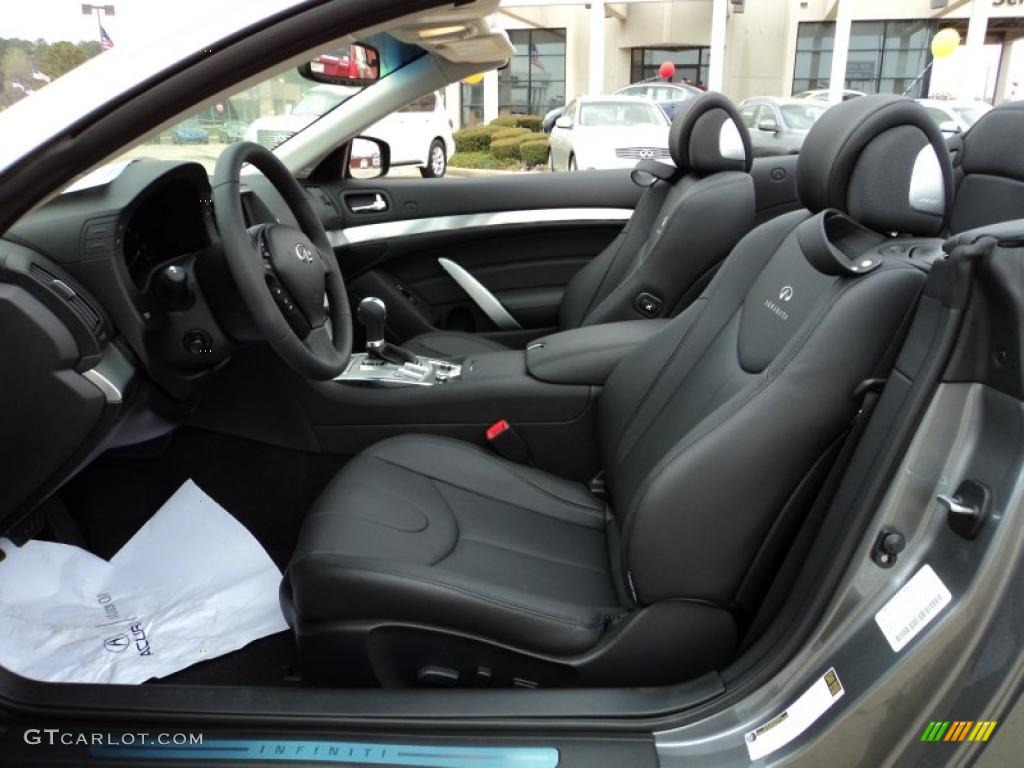 Graphite Interior 2011 Infiniti G 37 Convertible Photo #46935690