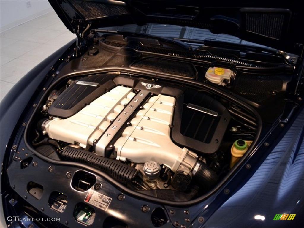 2006 Bentley Continental GT Mulliner 6.0L Twin-Turbocharged DOHC 48V VVT W12 Engine Photo #46937910