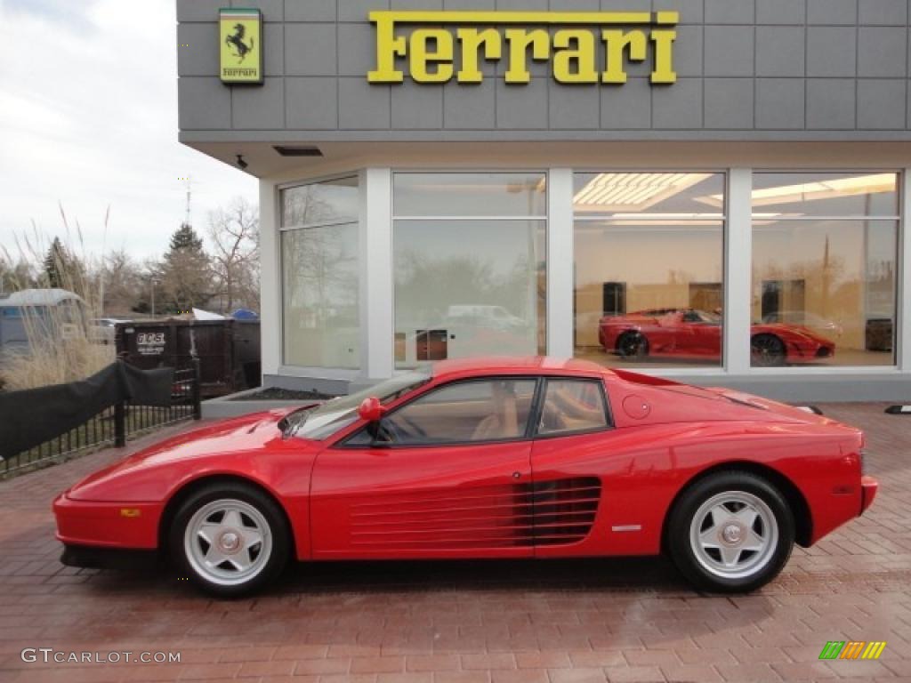 Red 1986 Ferrari Testarossa Standard Testarossa Model Exterior Photo #46937970