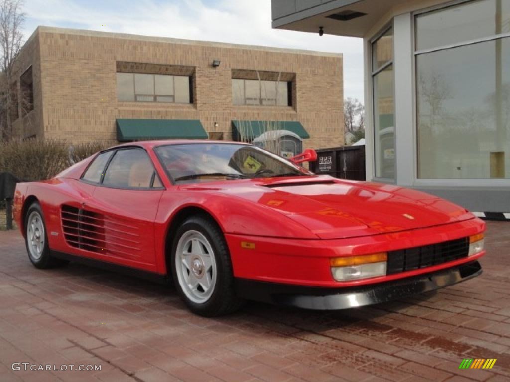 Red 1986 Ferrari Testarossa Standard Testarossa Model Exterior Photo #46938114