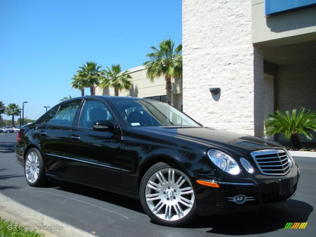 Black 2008 Mercedes-Benz E 350 Sedan Exterior Photo #46938324