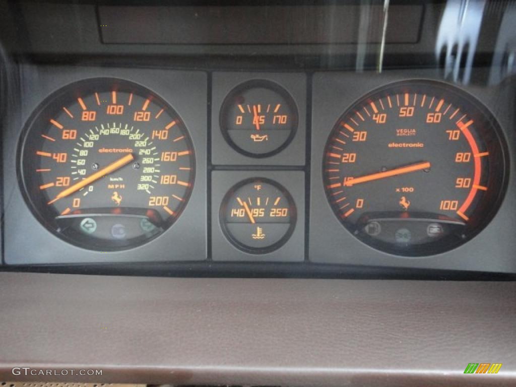 1986 Ferrari Testarossa Standard Testarossa Model Gauges Photo #46938402