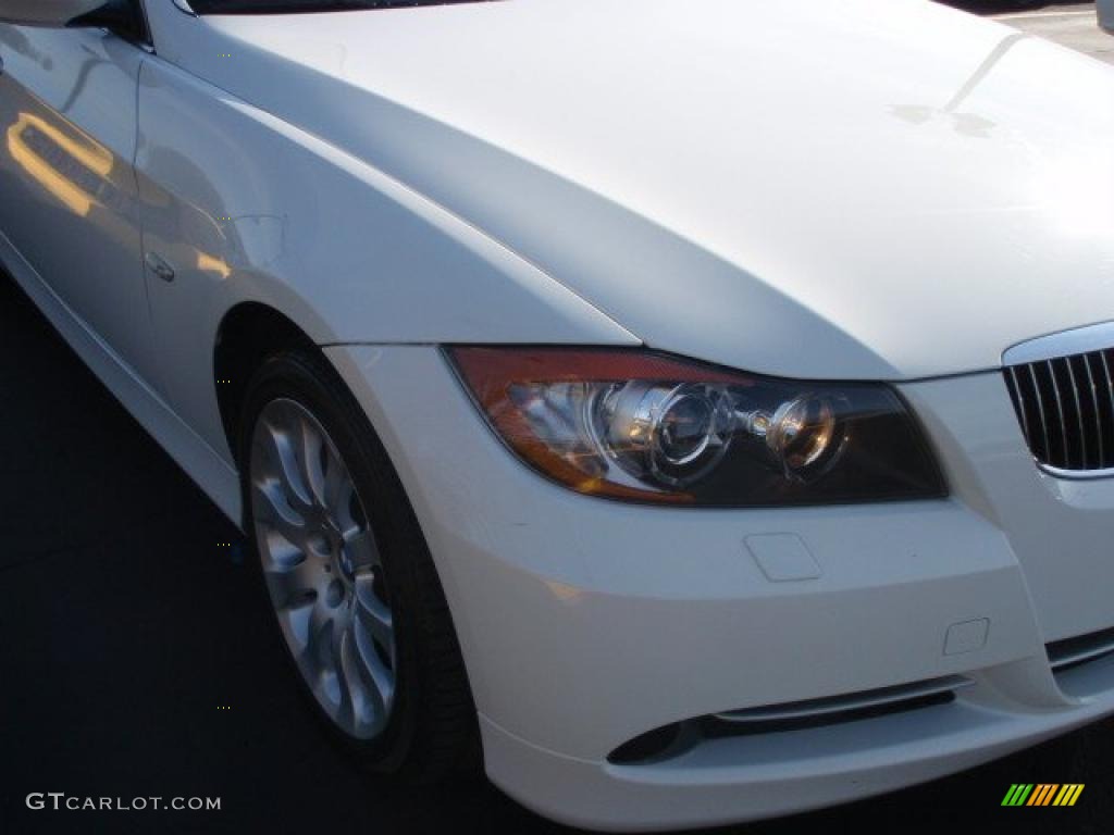2008 3 Series 335xi Sedan - Alpine White / Beige photo #4