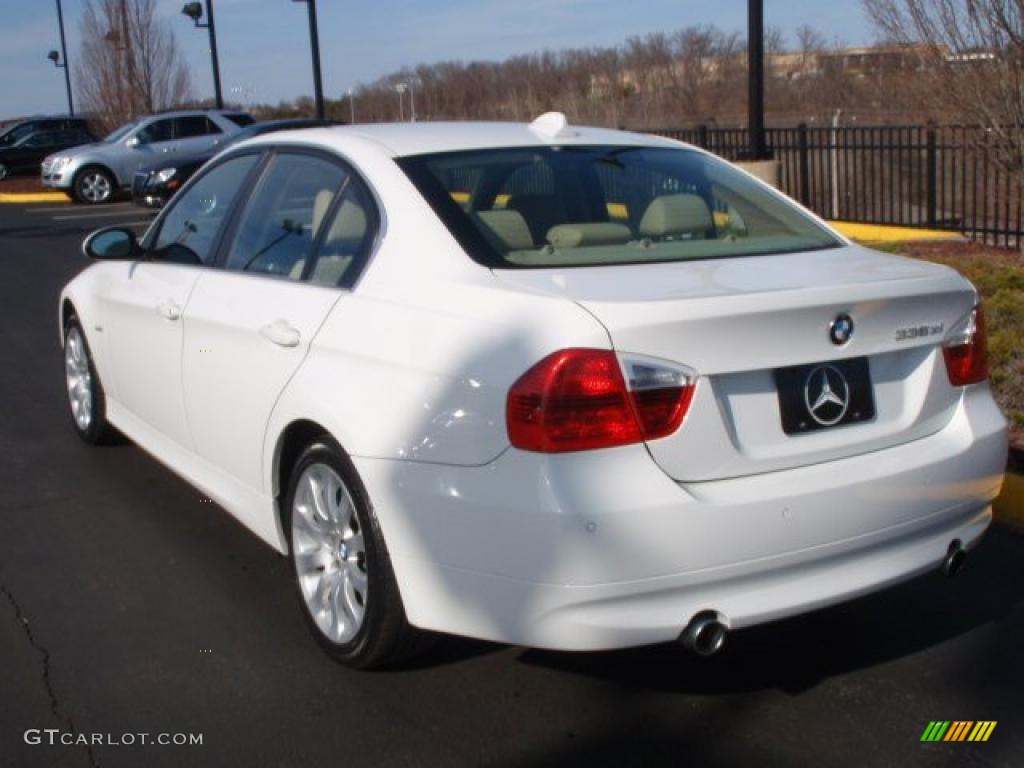 2008 3 Series 335xi Sedan - Alpine White / Beige photo #8