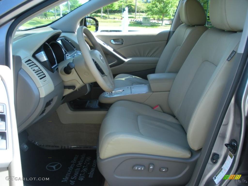 2009 Murano SL - Platinum Graphite Metallic / Beige photo #12