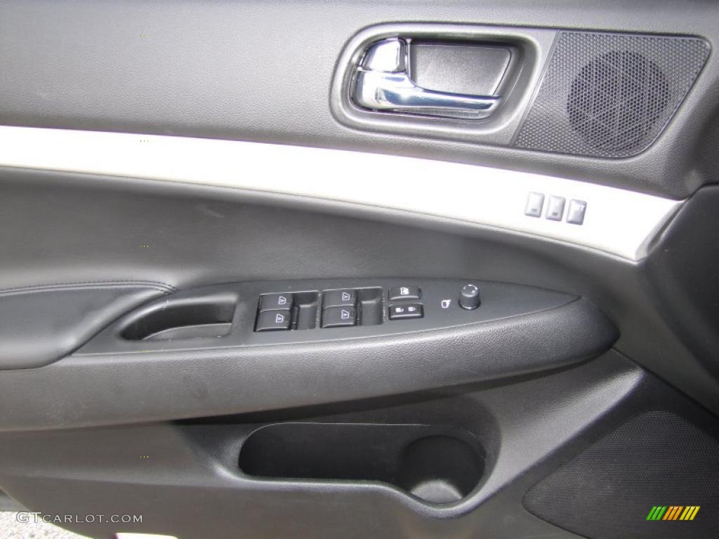 2007 Infiniti G 35 S Sport Sedan Graphite Black Door Panel Photo #46939374