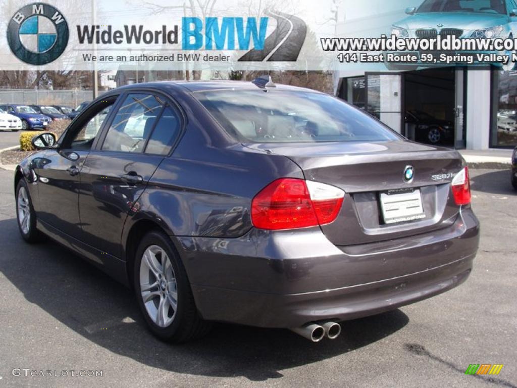 2008 3 Series 328xi Sedan - Sparkling Graphite Metallic / Black photo #4
