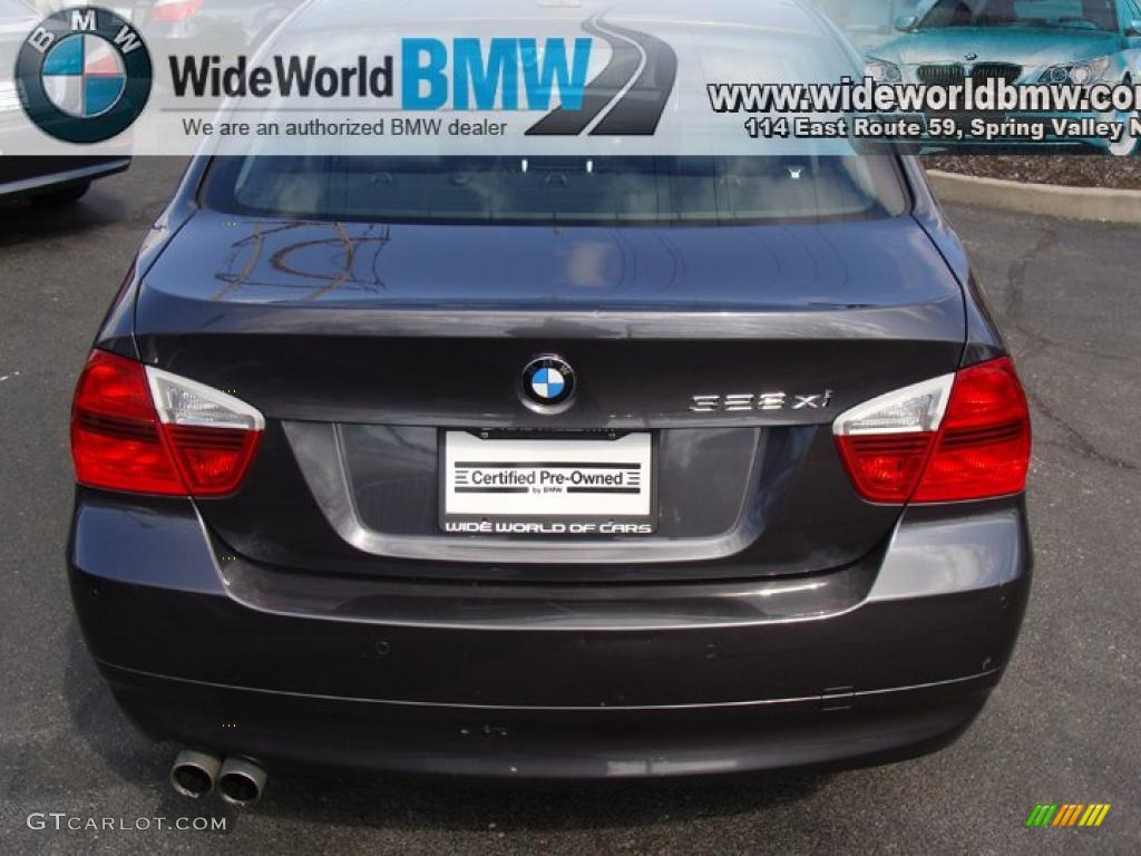 2008 3 Series 328xi Sedan - Sparkling Graphite Metallic / Black photo #5
