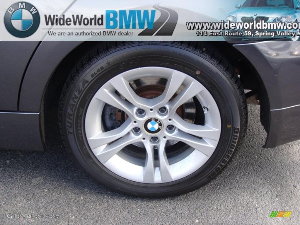 2008 3 Series 328xi Sedan - Sparkling Graphite Metallic / Black photo #6
