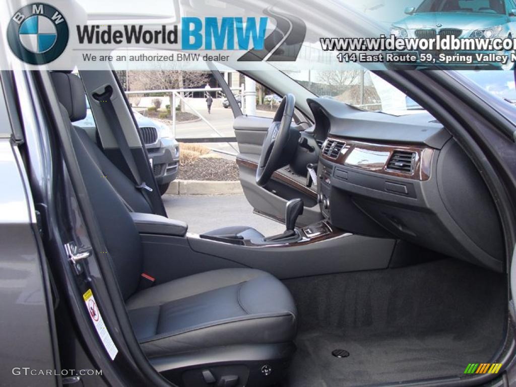 2008 3 Series 328xi Sedan - Sparkling Graphite Metallic / Black photo #9