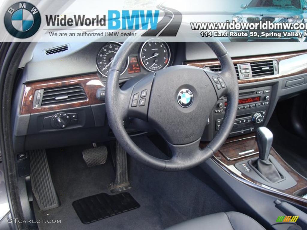 2008 3 Series 328xi Sedan - Sparkling Graphite Metallic / Black photo #11