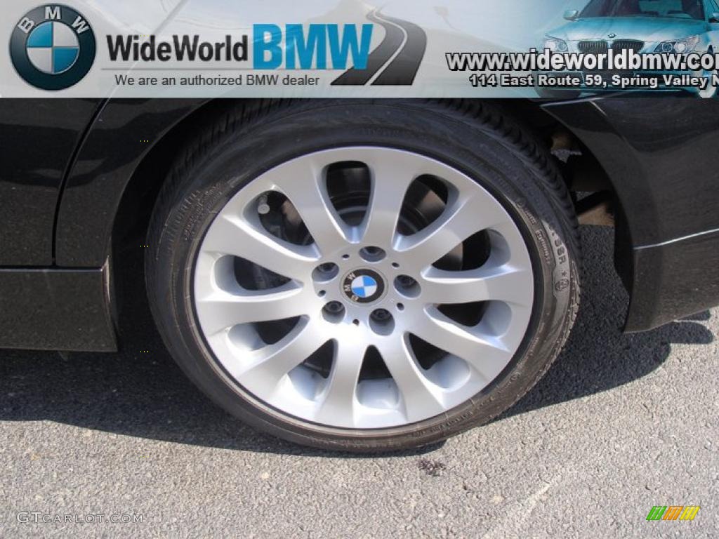 2008 3 Series 328xi Sedan - Black Sapphire Metallic / Black photo #6