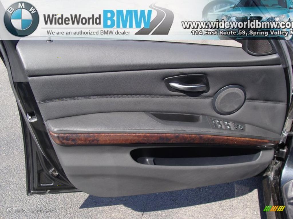 2008 3 Series 328xi Sedan - Black Sapphire Metallic / Black photo #7