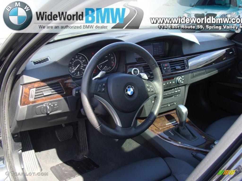 2008 3 Series 328xi Sedan - Black Sapphire Metallic / Black photo #11