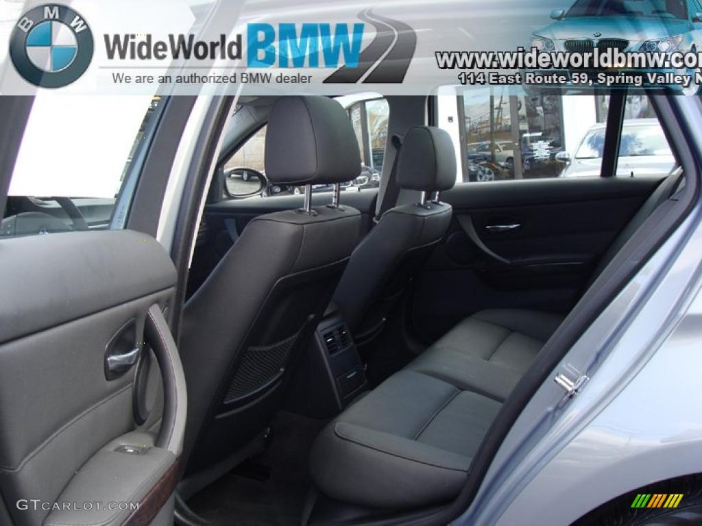 2008 3 Series 328xi Wagon - Arctic Metallic / Black photo #10