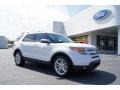 White Platinum Tri-Coat 2011 Ford Explorer Limited Exterior