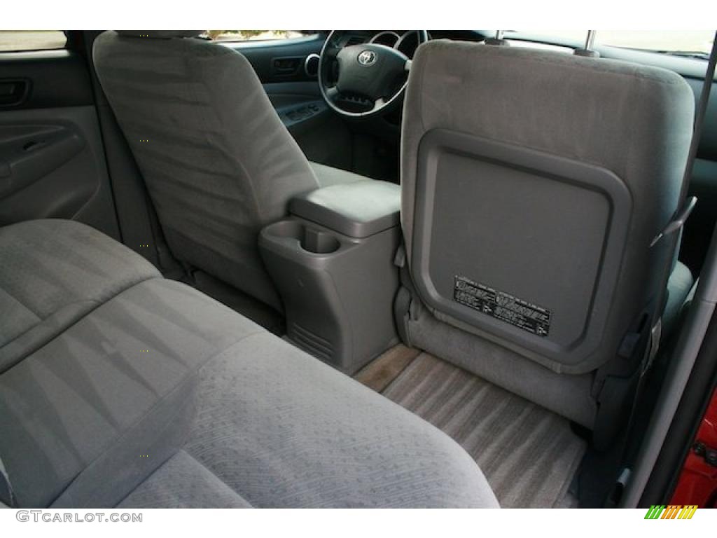 2007 Tacoma V6 SR5 PreRunner Double Cab - Impulse Red Pearl / Graphite Gray photo #25