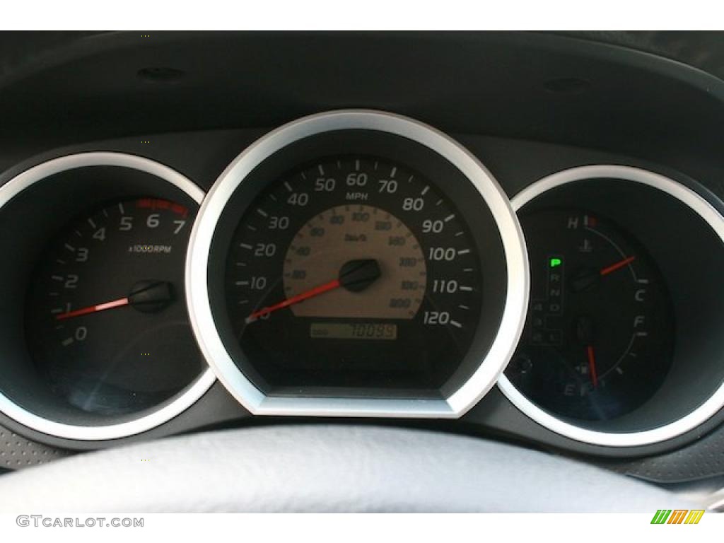 2007 Tacoma V6 SR5 PreRunner Double Cab - Impulse Red Pearl / Graphite Gray photo #30