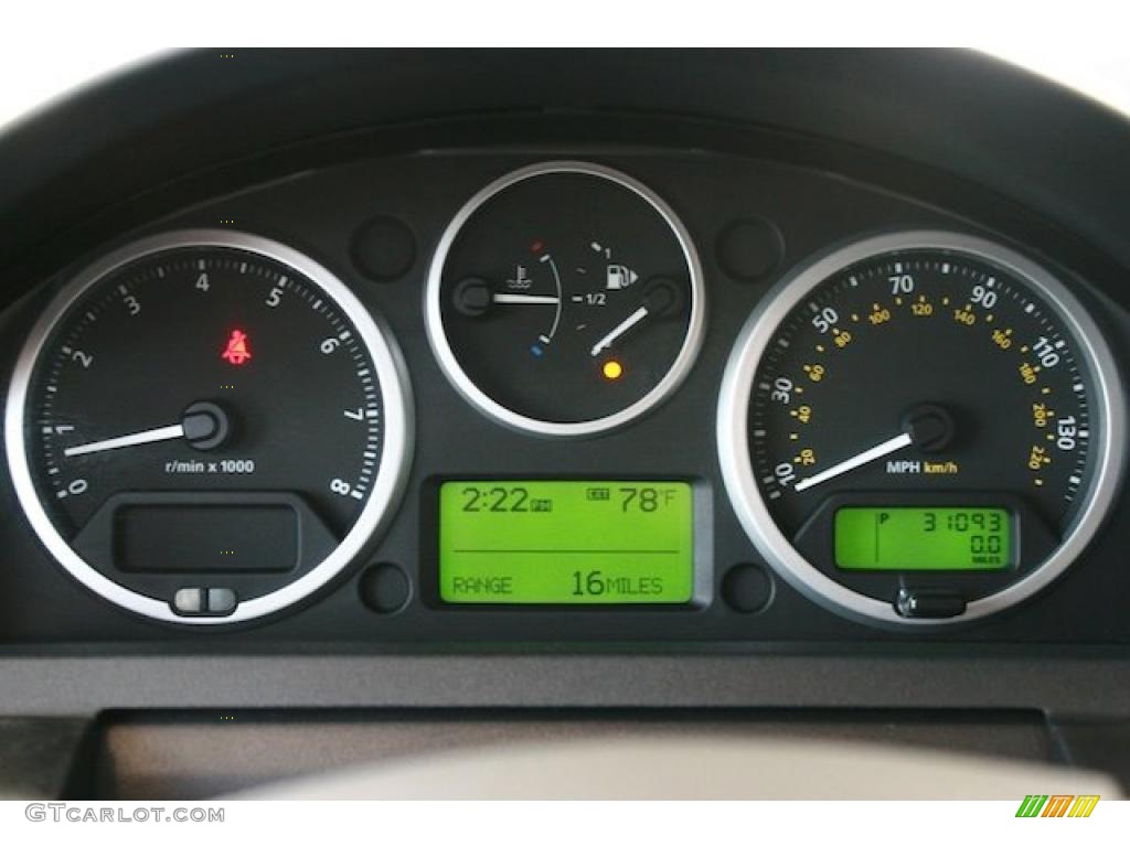 2008 Land Rover Range Rover Sport HSE Gauges Photo #46942357