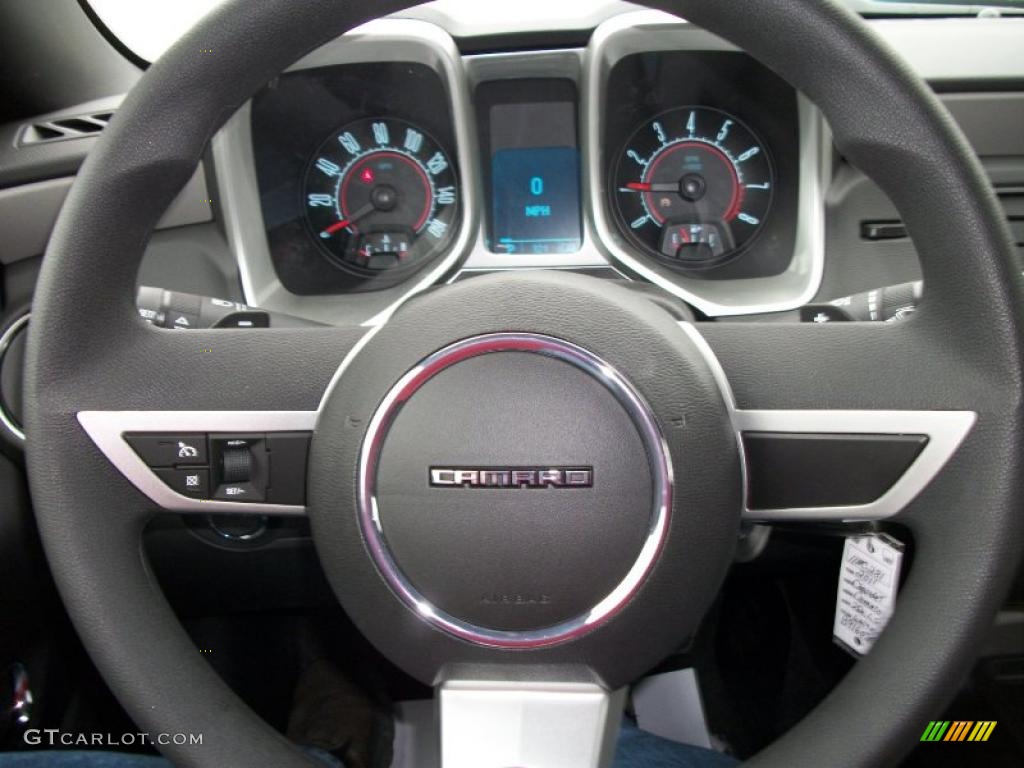 2011 Chevrolet Camaro LS Coupe Black Steering Wheel Photo #46942428
