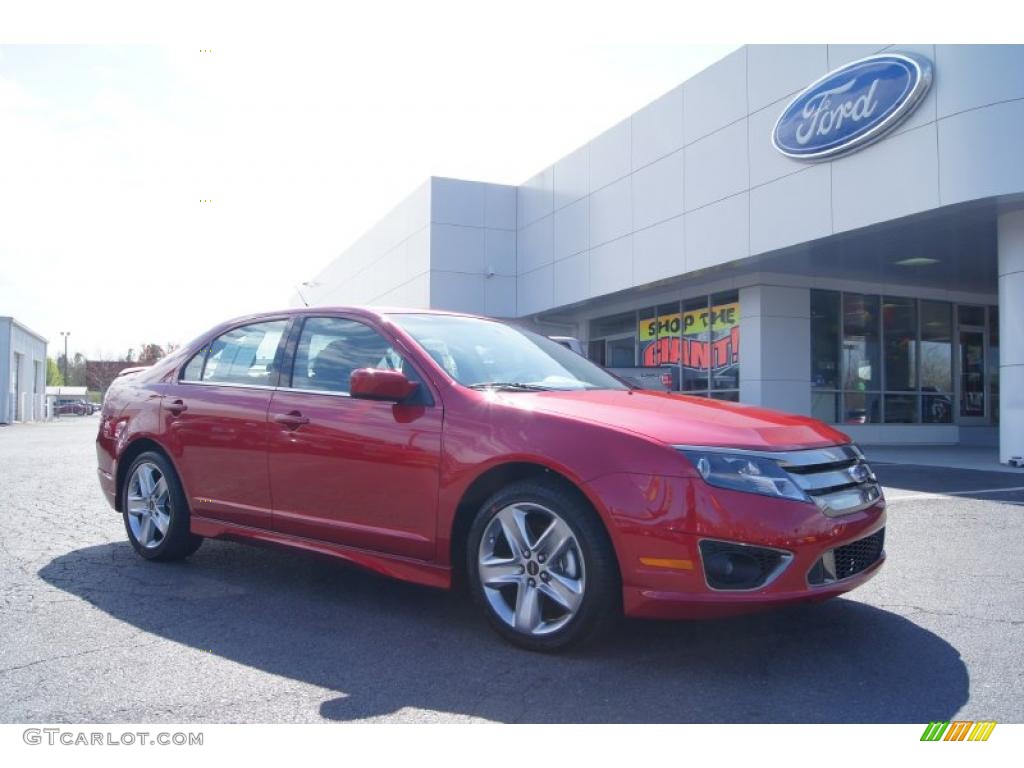 Red Candy Metallic Ford Fusion