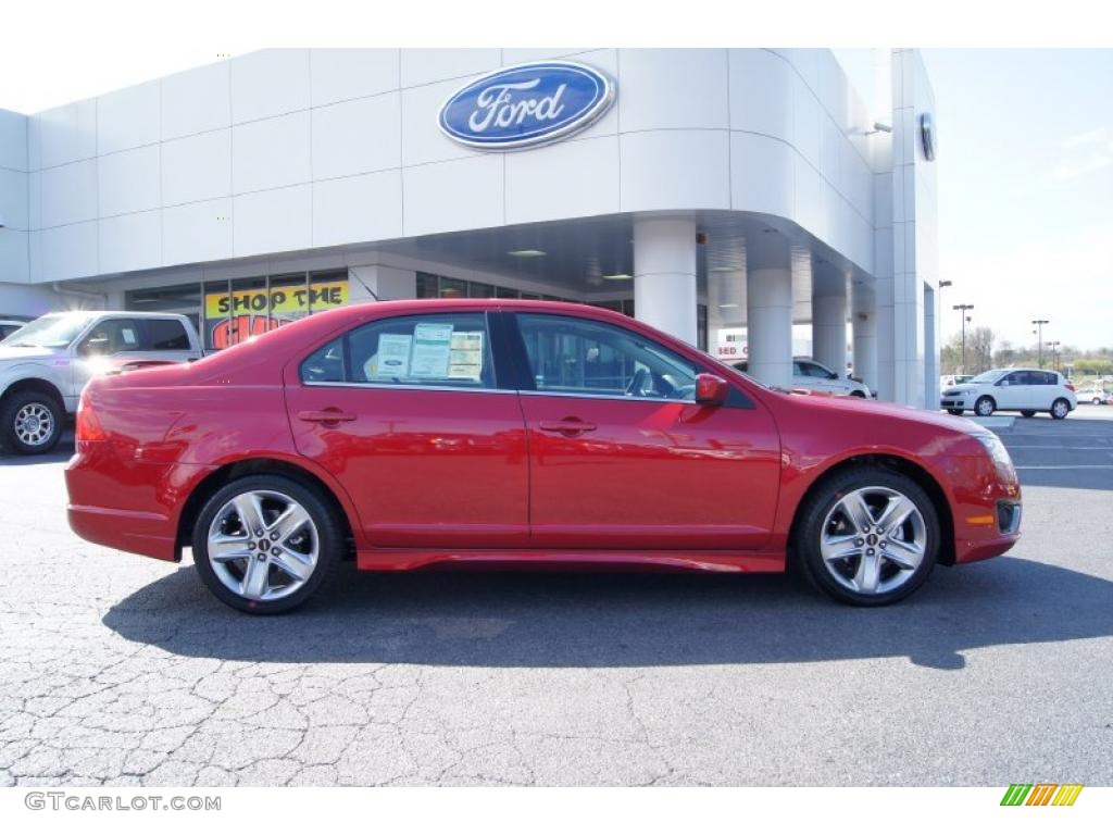 2011 Fusion Sport - Red Candy Metallic / Sport Black/Charcoal Black photo #2