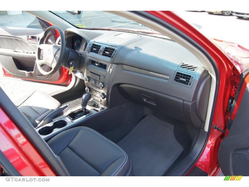 2011 Ford Fusion Sport Sport Black/Charcoal Black Dashboard Photo #46942782