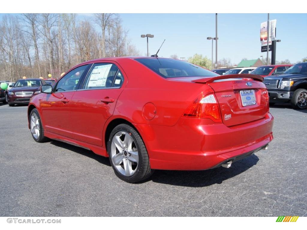 2011 Fusion Sport - Red Candy Metallic / Sport Black/Charcoal Black photo #36