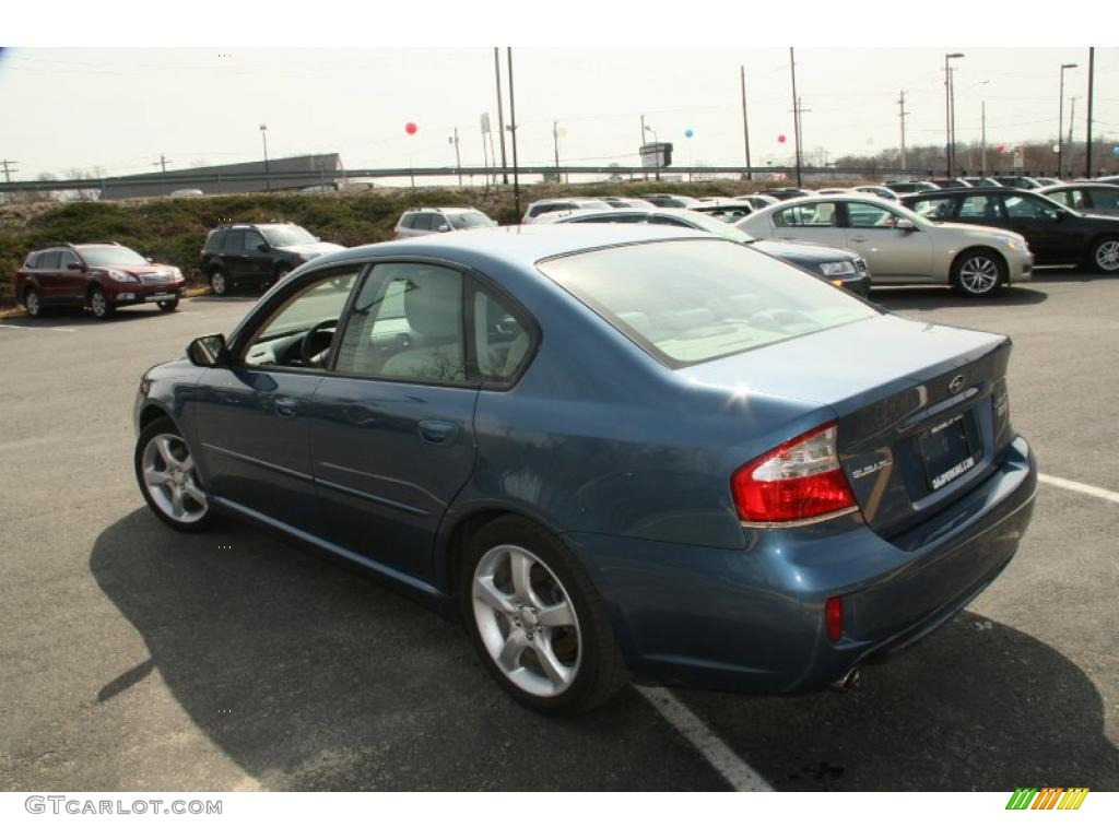 2009 Legacy 2.5i Sedan - Newport Blue Pearl / Warm Ivory photo #9