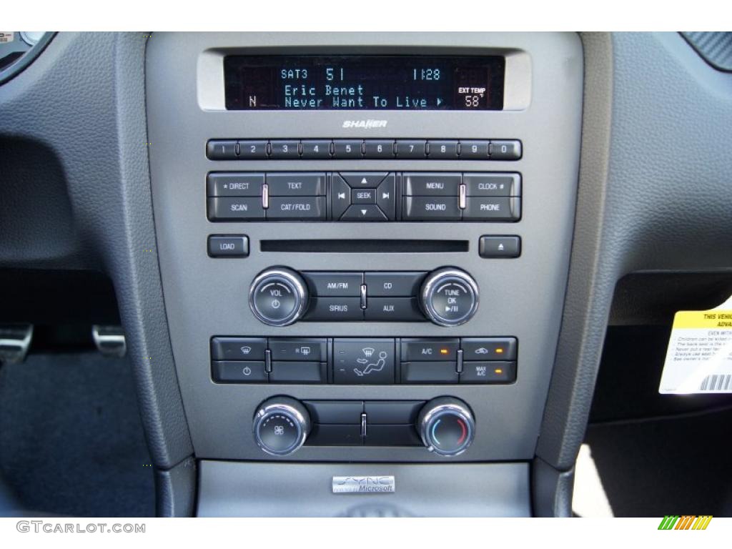 2012 Ford Mustang C/S California Special Coupe Controls Photo #46943511